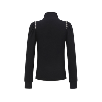 【粉丝专属】时尚外穿针织衫女春季直身H版亲肤细闪上衣Y314306