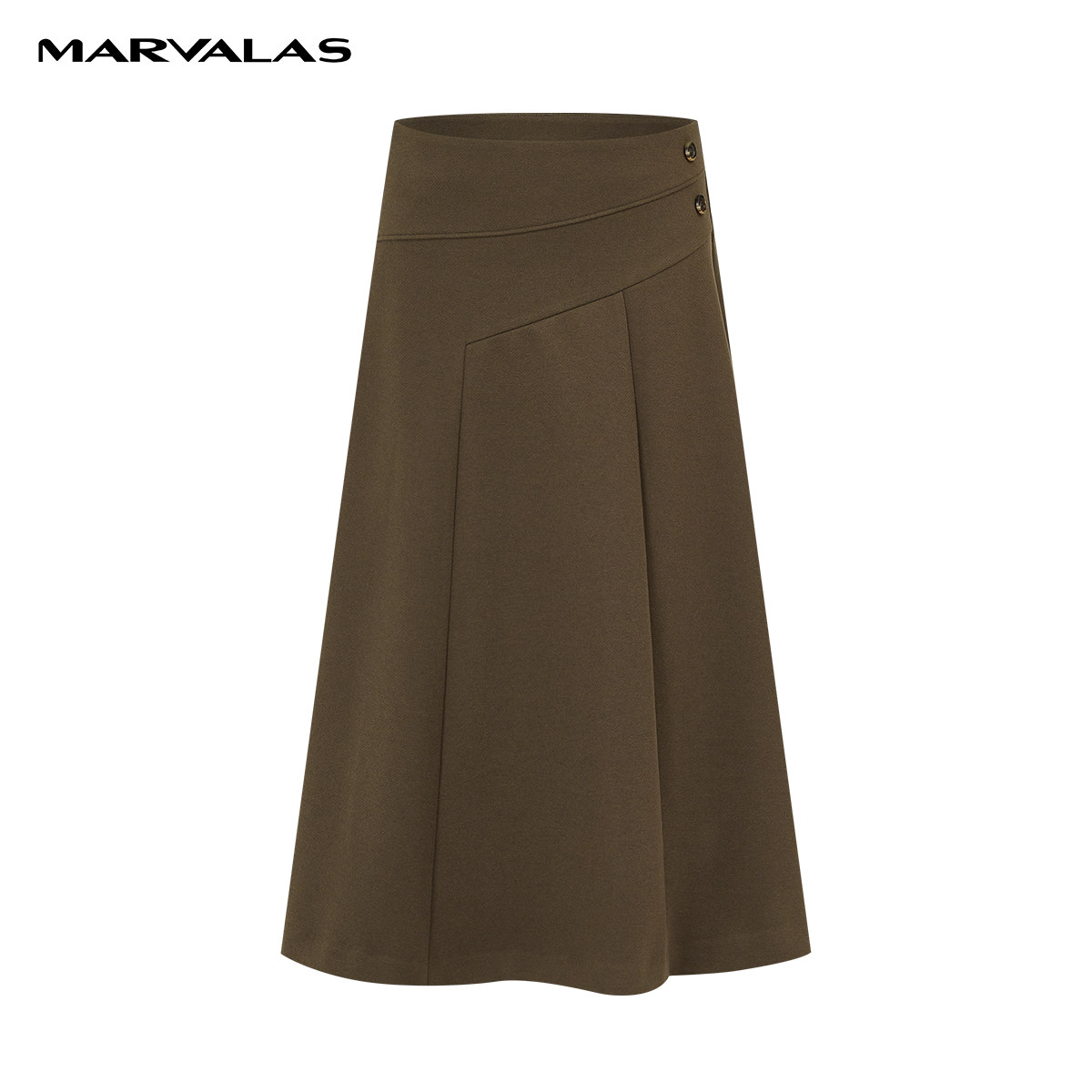 【粉丝专属】【商场同款】曼德诗毛呢半身裙秋冬高腰冬季显瘦裙伞