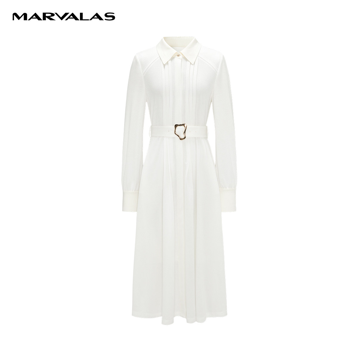 【粉丝专属】【商场同款】曼德诗莱赛尔绵羊毛混纺连衣裙