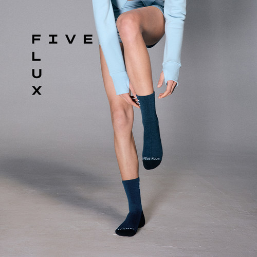 FIVE FLUX TOM系列 中筒袜INS网球春季瑜伽运动小腿羊毛女袜子 FF