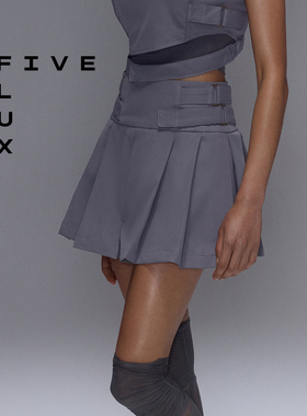 FIVE FLUX Arc弧光系列百褶裙春夏2025款半身裙女显瘦运动防走光