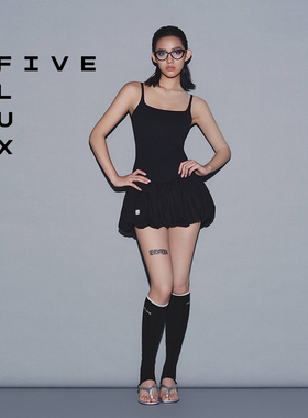 FIVE FLUX URBAN系列春夏甜辣天花板收腰显瘦百搭吊带花苞连衣裙