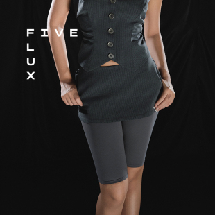 裤 失语吉普赛人系列假两件A字包臀裙显瘦休闲西装 裙 FLUX FIVE