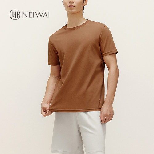 内外男士基础棉质短袖宽松柔滑休闲家居服睡衣NEIWAI