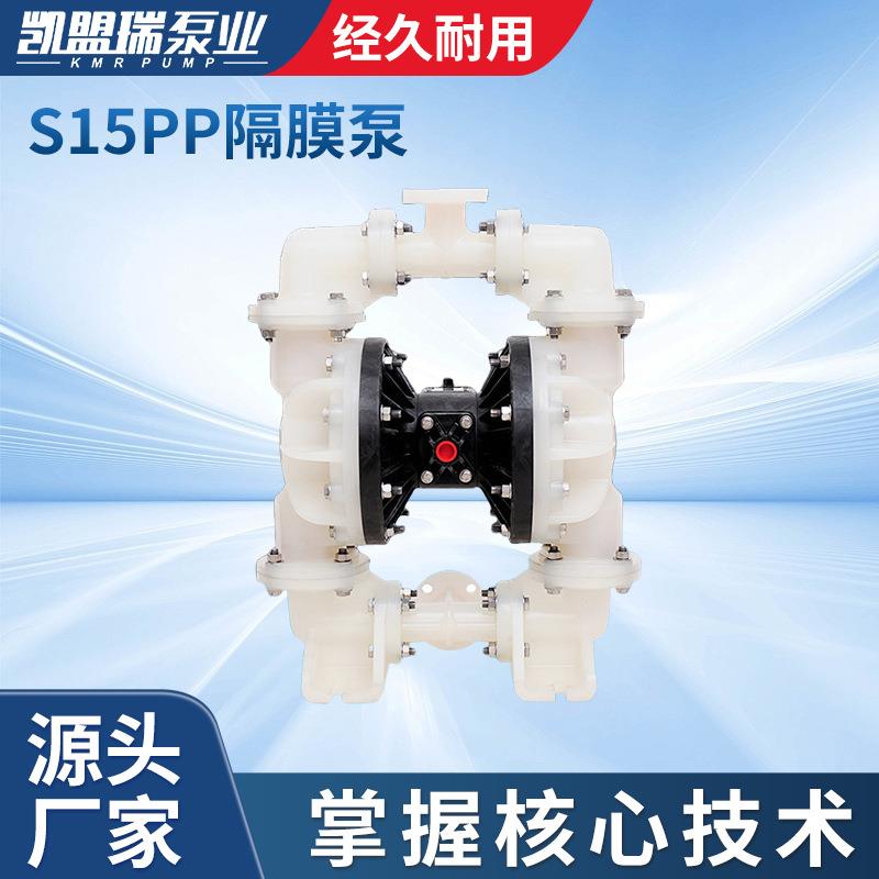 S15PP塑料隔膜泵源头厂家供应S15B3P2PPS100隔膜泵白色气动隔膜泵