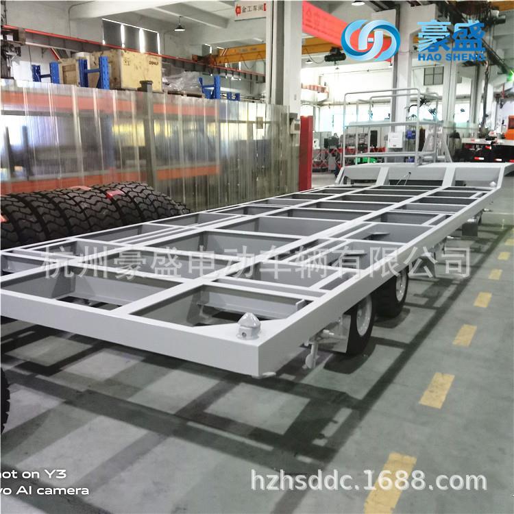 【质保一年】8吨平板拖车拖挂车板车带刹车随车站立位