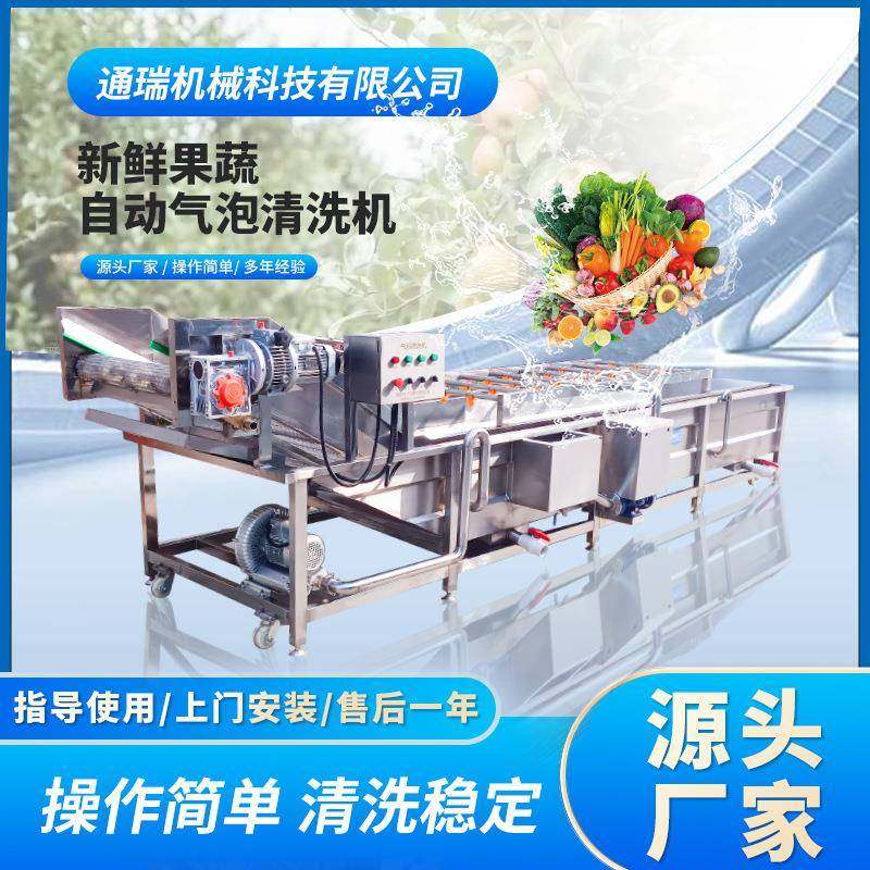 杏鲍菇清洗机蘑菇清洗机漂烫设备厂家苹果娃娃菜辣椒气泡清洗机