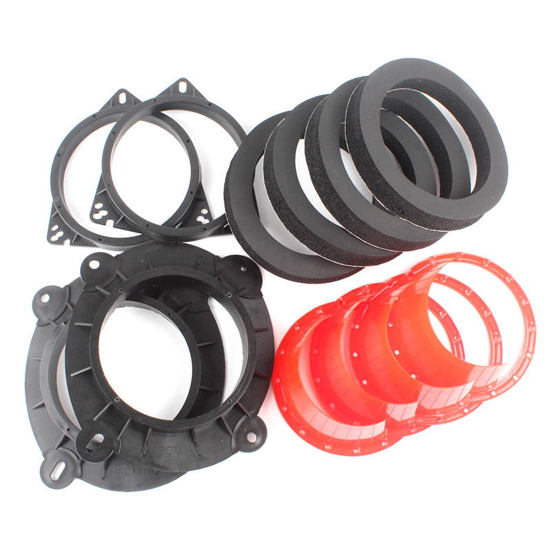 18款凯美瑞前后门板音响无损改装6.5寸喇叭垫圈塑胶支架喇叭底座