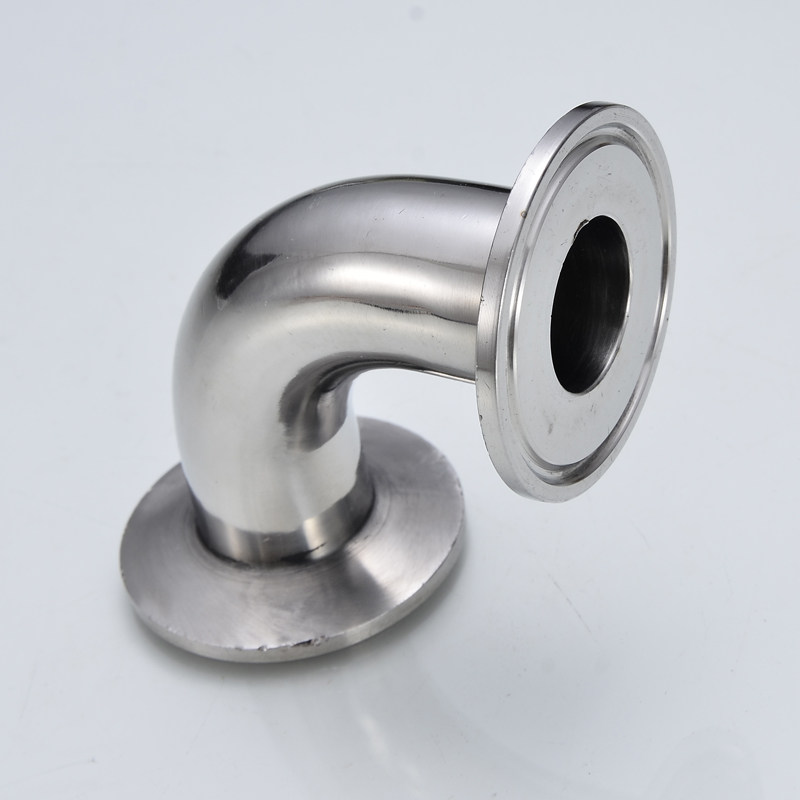 304/316不锈钢卫生级90度快装弯头内外镜面抛光卡箍卡盘弯头 19
