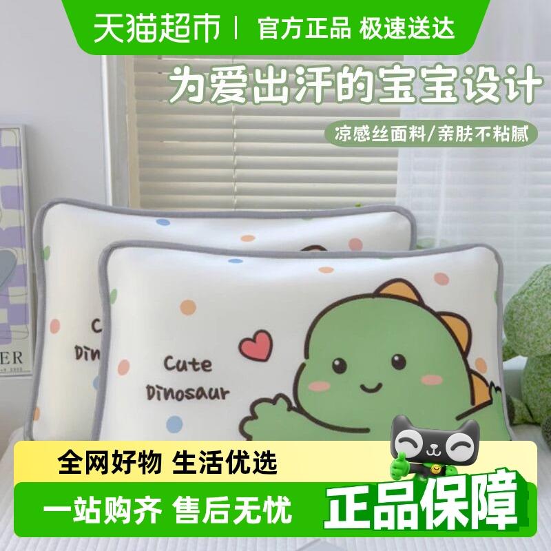 A类卡通儿童冰丝枕套40x60婴儿宝宝枕头套夏季凉感30x50cm枕芯罩