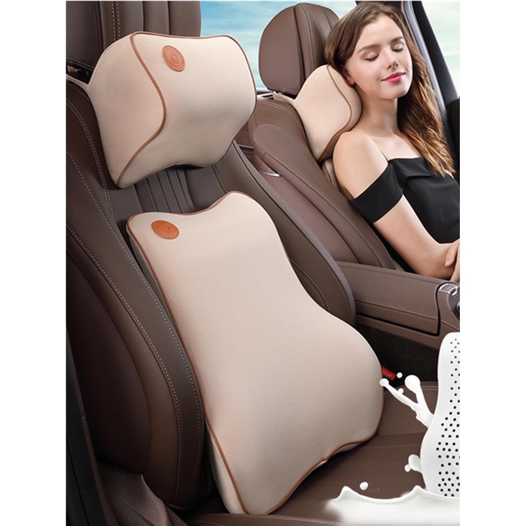 汽车头枕乳胶靠垫车用司机座椅护颈枕高档腰靠开车内车载枕头靠枕