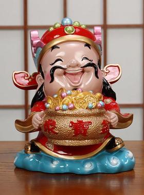 财神爷摆件客厅招财进宝财源广进五路财神家用装饰品店铺开 业礼