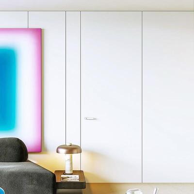 隐框门可刷乳胶漆涂料门极窄简约无边框室内铝木门卧室隐形门暗门