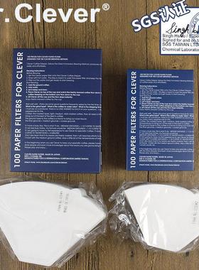 台湾Mr.Clever聪明杯原装咖啡滤纸 扇形滤纸102/103号 100片 包邮