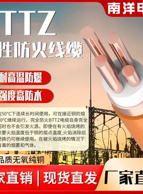 南洋电缆BTTZ刚性矿物电缆国标铜芯2 3 4 5芯2.5 4 6 10平方护套