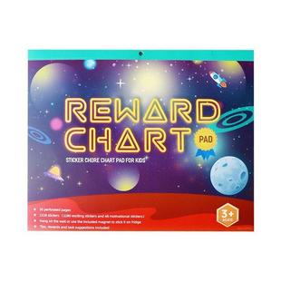 英语良好习惯养成记录表儿童贴纸自律计画表贴纸家庭奖励积分表