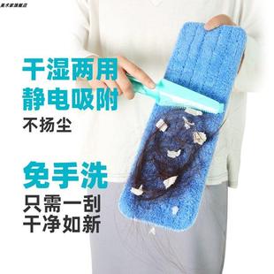平板拖把干湿两用无水迹尘推拖地板的拖把家用木地板小拖把迷你