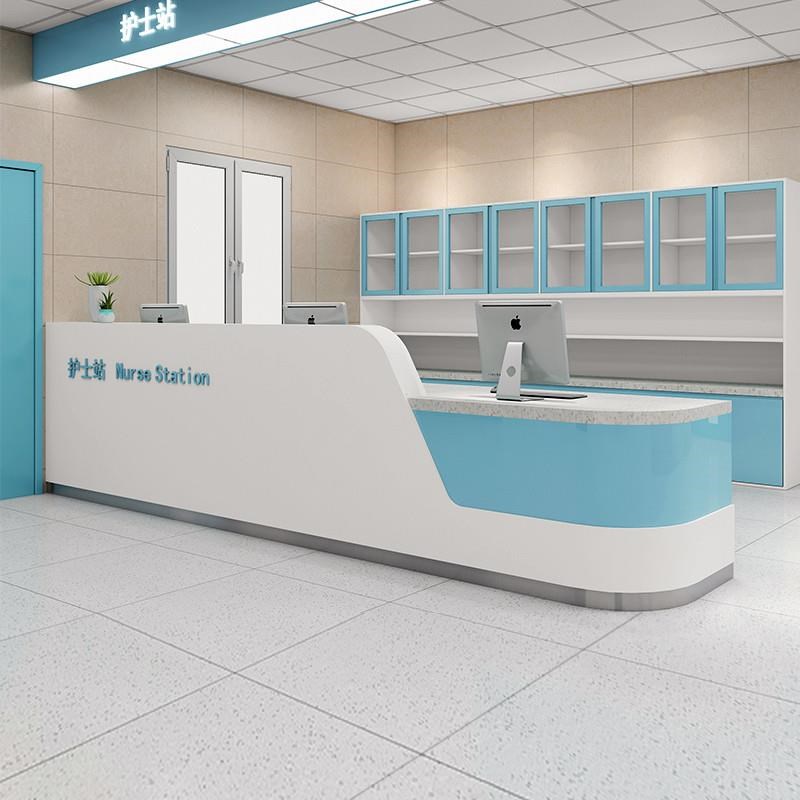 导医台导诊台医院前台接待台烤漆预检分诊服务台定制护士站工作台