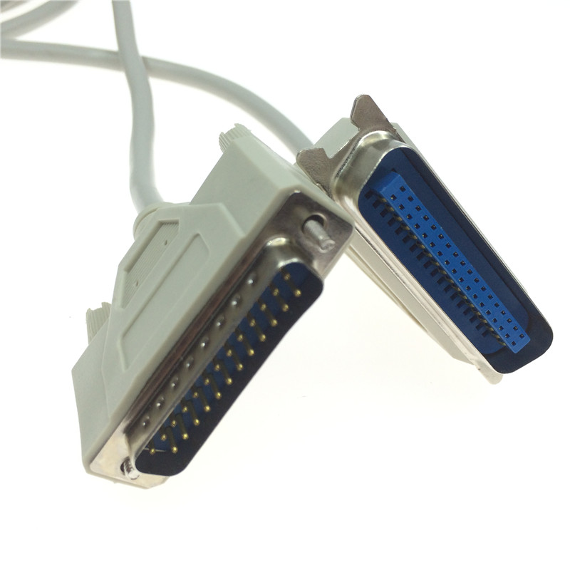 电脑并口打印线两排db25转cn36针式打印机传输线1.5米3米5米10米