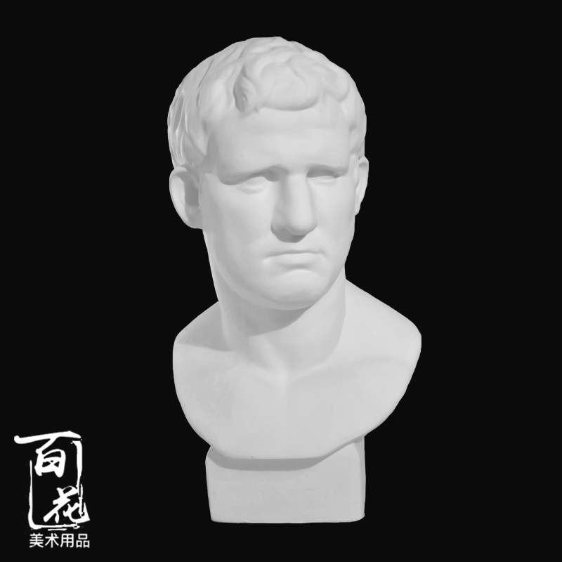 阿格里巴石膏像50cm美术用品写生教具静物绘画素描头像胸像