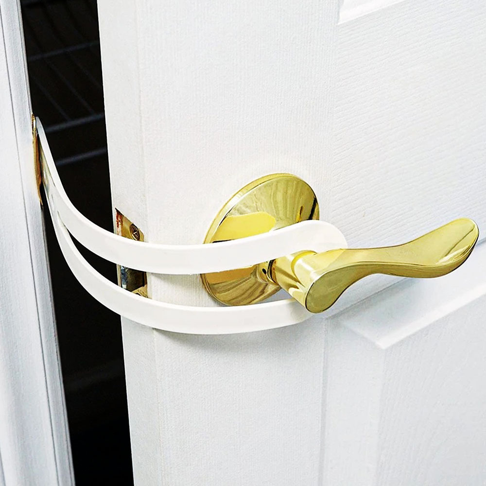 Cat Door Holder Latch防止狗狗进入的猫咪弹性门锁猫门架闩锁