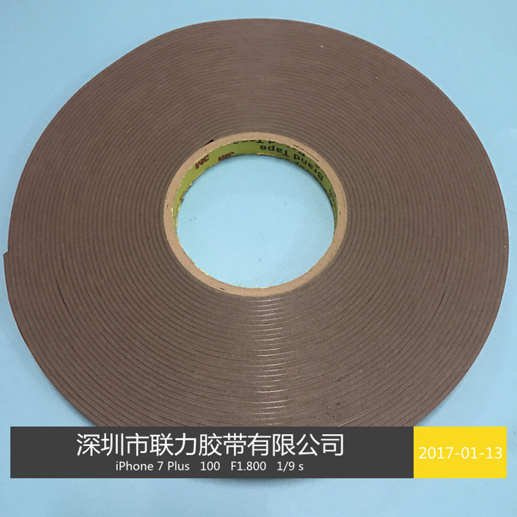 3M加厚VHB4991灰色泡棉耐温双面胶带汽车用  宽任选*16.5米长