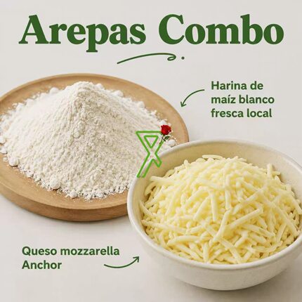 【COMBO】harina de maiz blanco para arepas CON QUESO