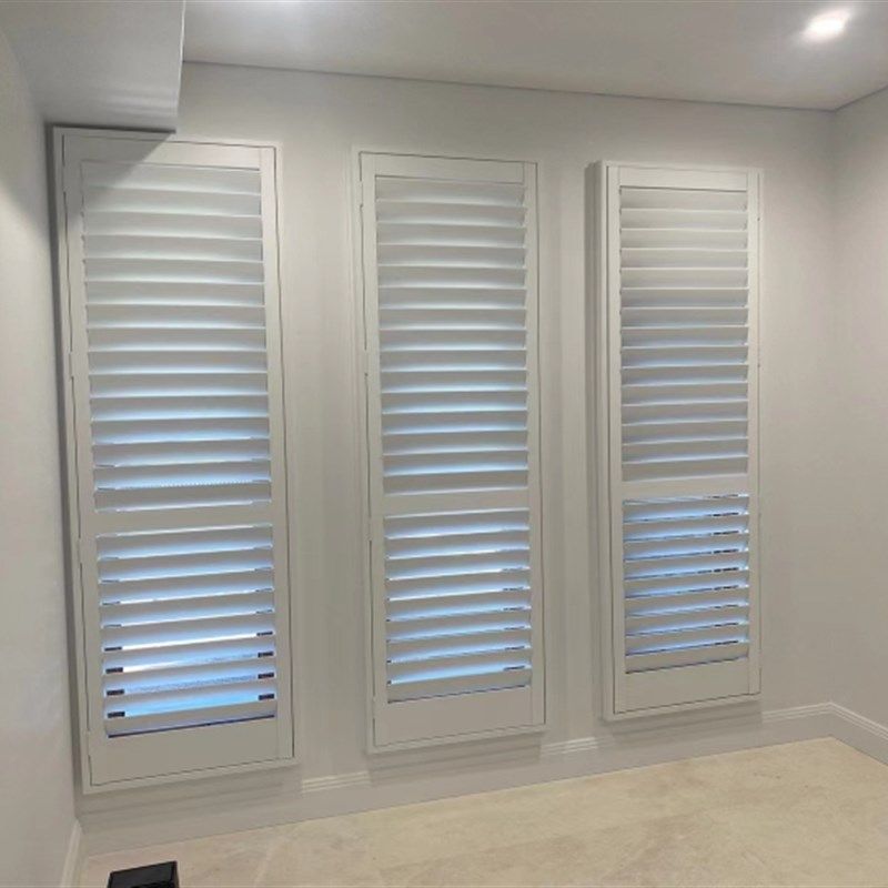 华伟实木白色shutter 欧式透气窗 百叶窗 厂家直销