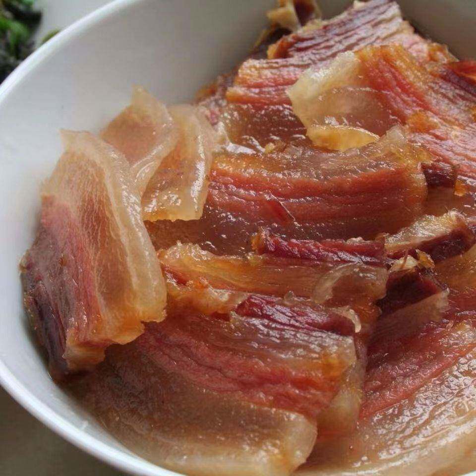 安徽寿县腌制咸土猪肉风干腊肉传统咸肉后坐肉五花肉日晒咸货腊货