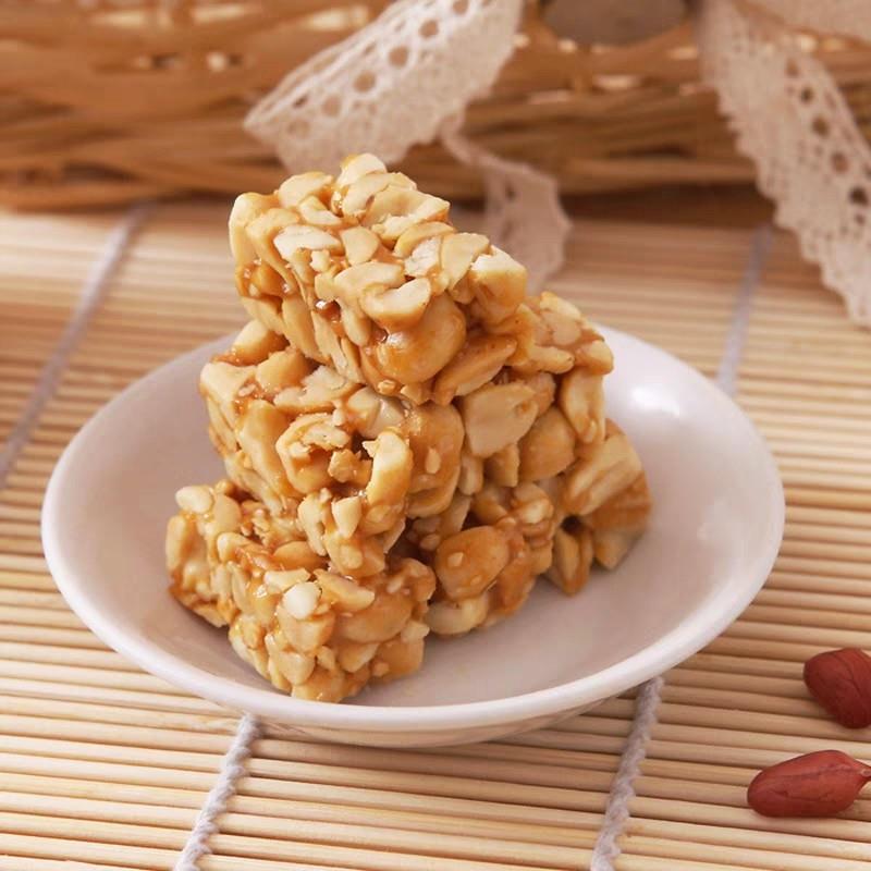 新货温州特产手工花生芝麻片薄脆酥糖250克麦芽糖休闲零食品小吃