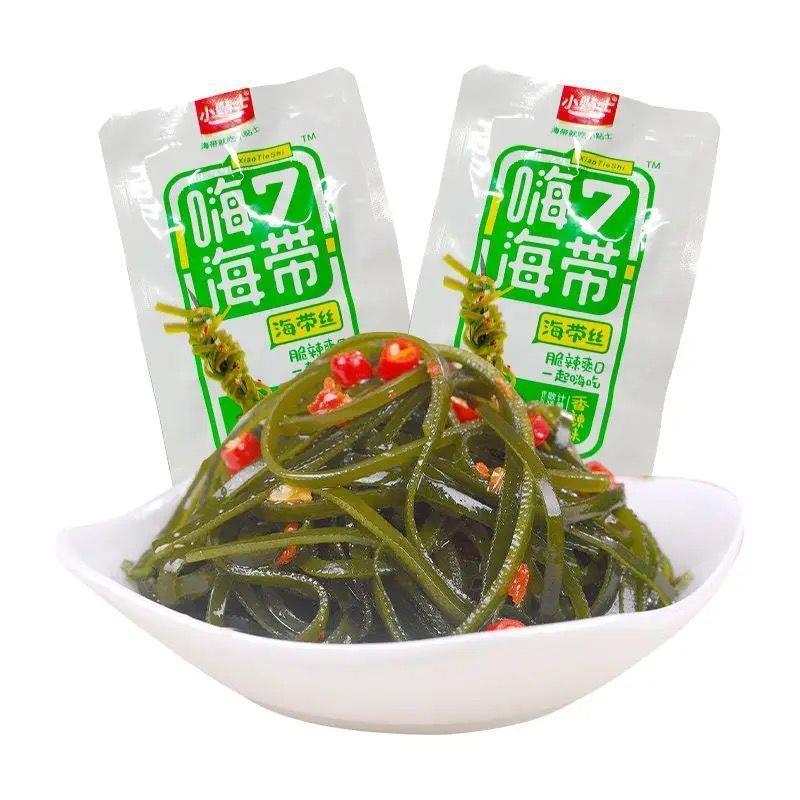 香辣海带片麻辣即食海带厚片轻食凉拌下饭海带块超厚海带丝零食