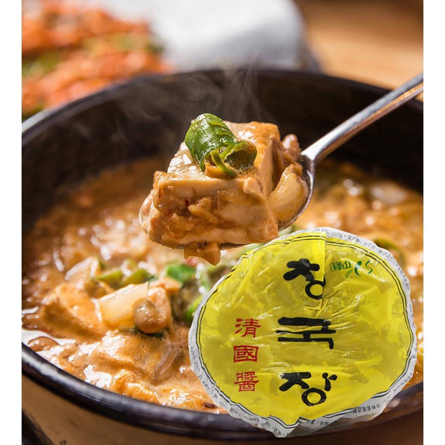 锋山延边清国酱韩式正宗延吉朝鲜族大酱汤豆酱臭豆纳豆酱5袋包邮