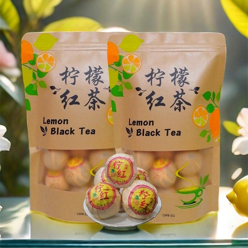 柠檬红茶2025新鲜柠檬茶水果小柠红金柠柠檬片滇红茶包茶球袋装