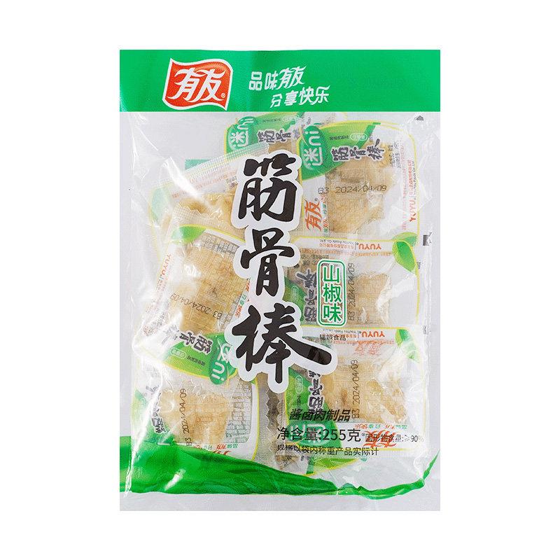 有友筋骨棒山椒味255g鸡拐骨小包装凤爪鸡爪肘骨脆骨解馋零食卤味