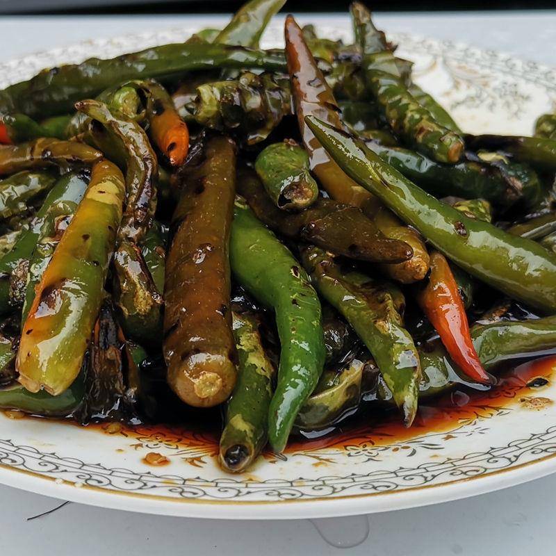 四川农家特色下饭菜虎皮辣椒 中辣 超辣下饭辣椒酱 糖醋开 胃味菜