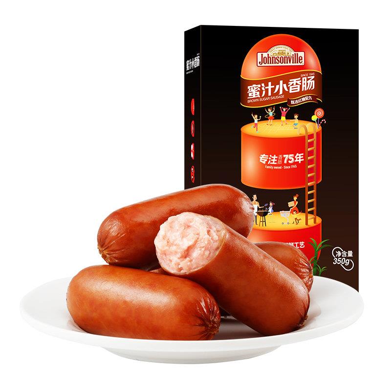尊乐焦香蜜汁迷你香肠350g烤肠热狗肠早餐烤肠一口肠烧烤食材