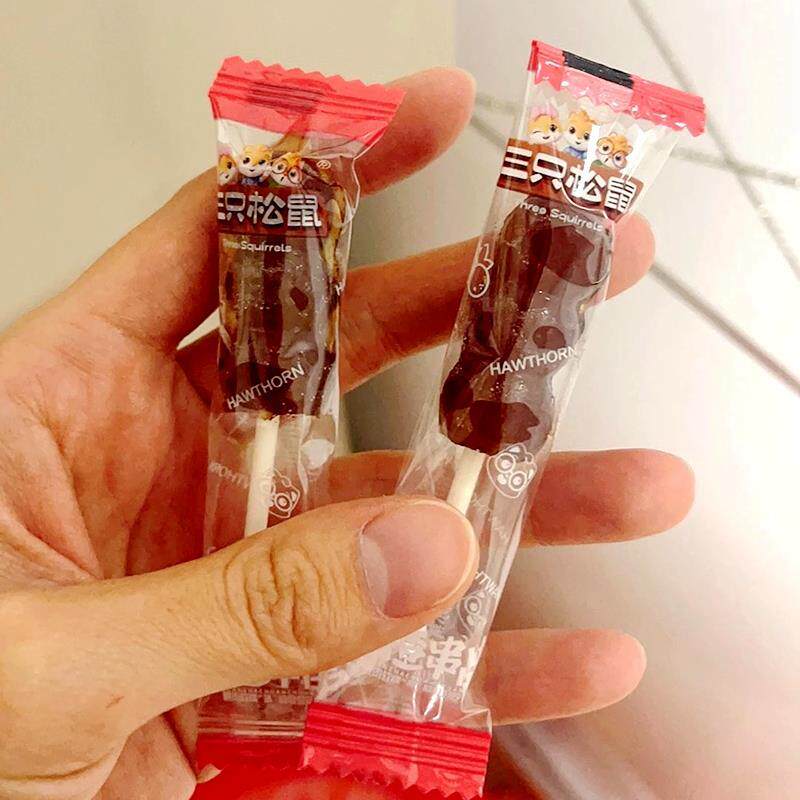 三祇松鼠山楂串串200g*2袋山楂糕糖葫芦棒棒糖蜜饯休闲儿童小零食