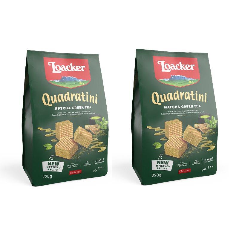 意大利威化饼干两袋装意大利Loacker莱家威化饼干夹心牛奶
