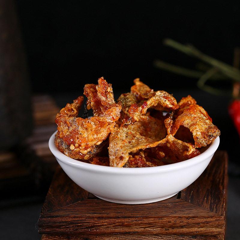 香酥鱼皮即食香辣鱼皮香脆蜜汁鱼干网红办公休闲罐装海鲜小吃零食