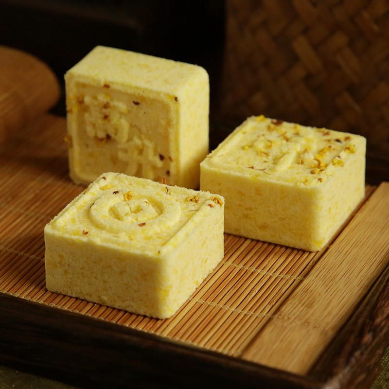 杭州特产西湖桂花米糕绿豆糕杭策浙江手工传统点心即食小吃非遗
