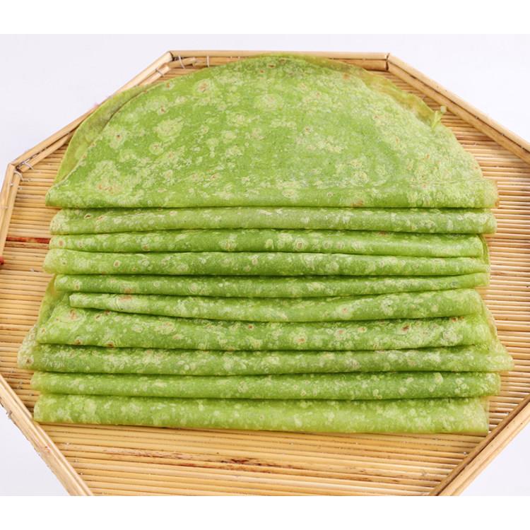 纯手工圆形菠菜面 面饼皮薄饼家用早餐泡面 面食菠菜饼30张装单饼