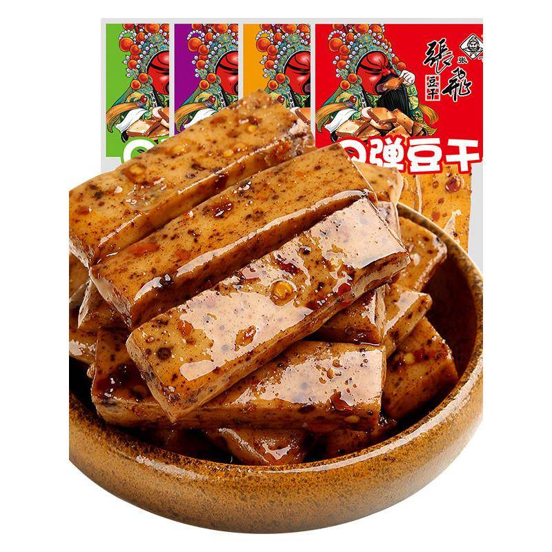 小豆干张飞豆干Q弹豆干500g四川特产麻辣豆腐干香辣豆干休闲