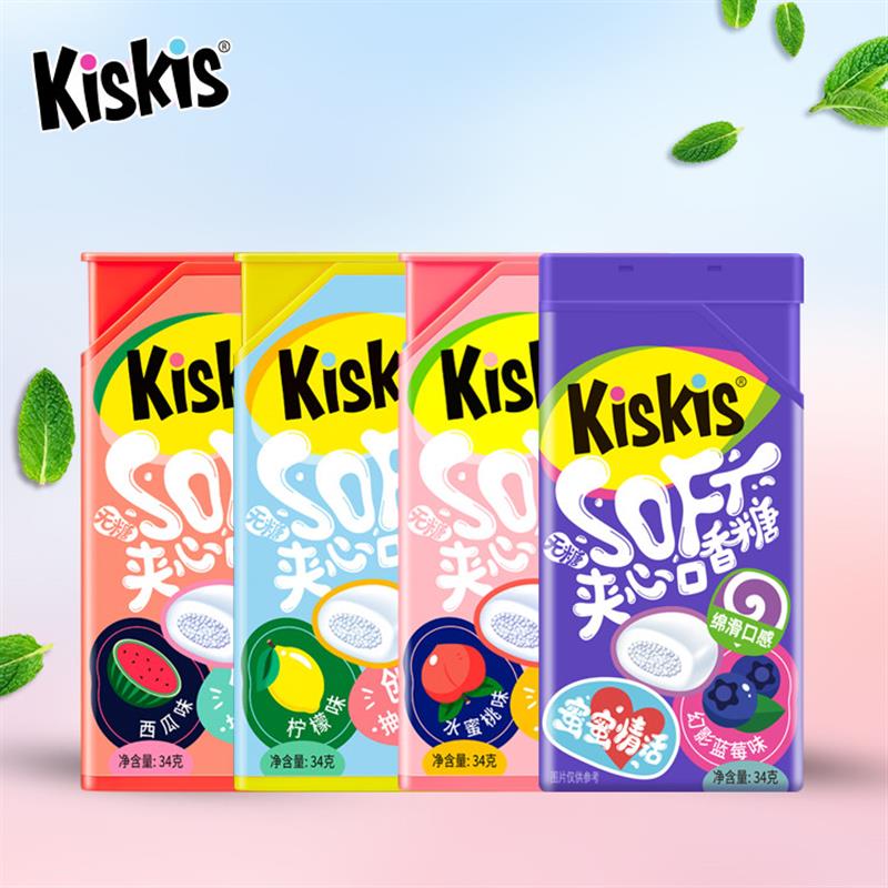 新货KisKis情话34g口香糖