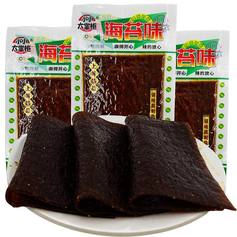 正宗小小海苔味辣条辣片80