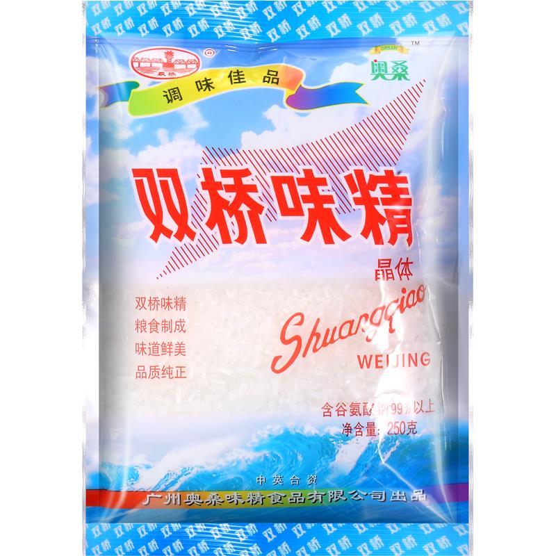 双桥味精 厂家直销晶体250g炒菜煲汤增鲜厨房调味料 小袋味精调料