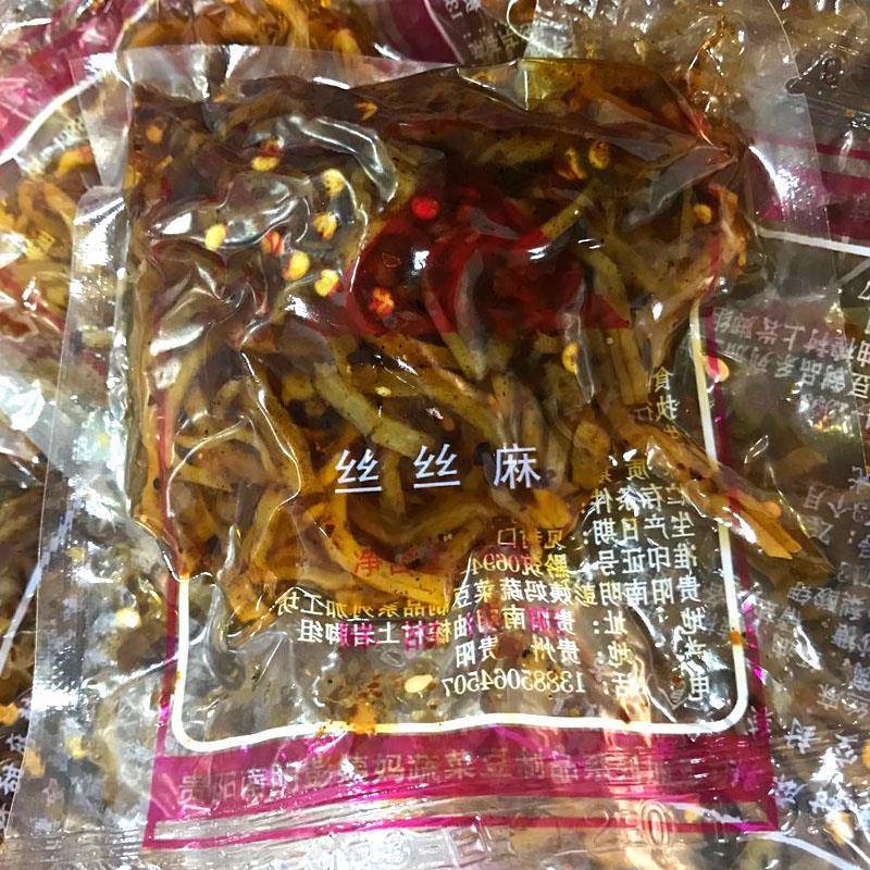 包邮贵州特产贵阳味道彭姨妈丝丝麻麻辣豆干 干丝鲜香500克高丽菜
