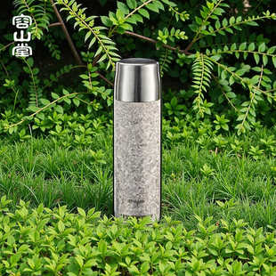 大容量泡茶杯水杯 容山堂户外机械温显纯钛焖茶杯保温杯女2025新款