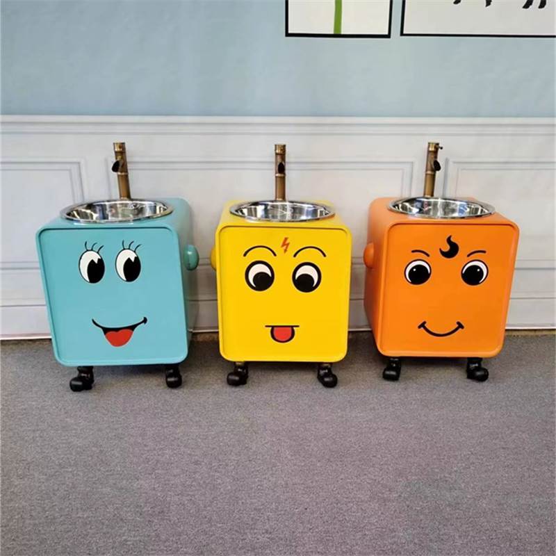 幼儿园洗手盆户外洗手池不锈钢立柱盆儿童洗手台卡通洗漱台洗脸盆