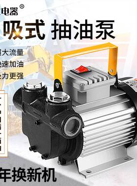 电动抽油泵12V24V220V大流量柴油泵大功率550W自吸泵齿轮泵加油机