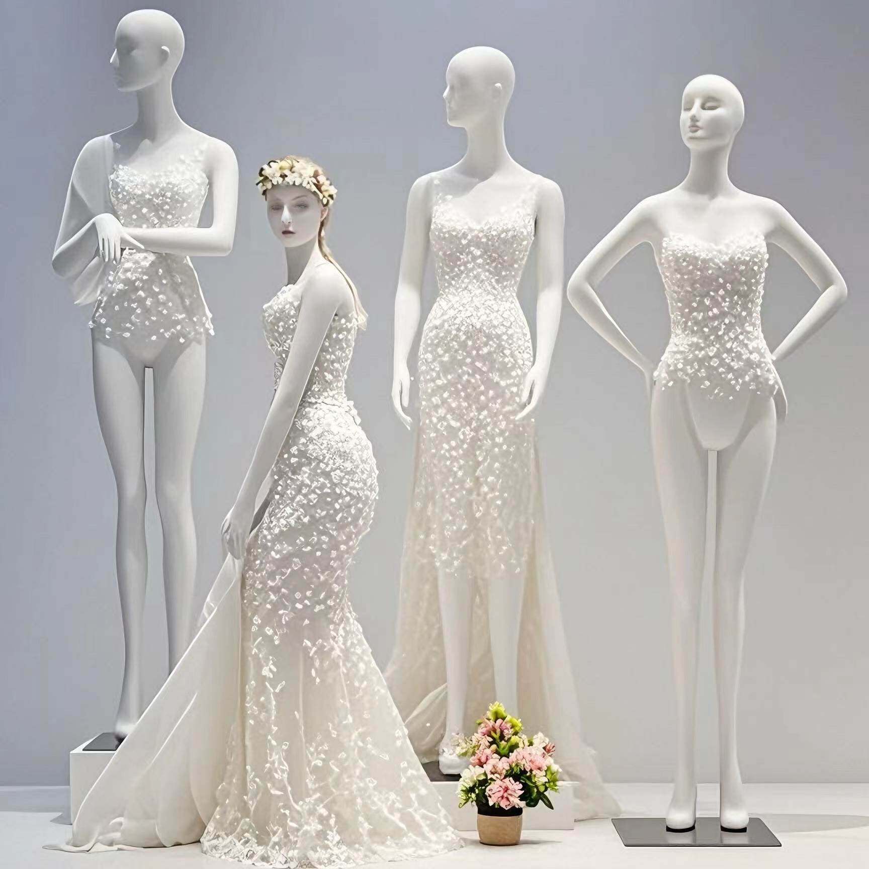 模特道具女全身人体假人台仿真模型橱窗婚纱女装内衣服装店展示架